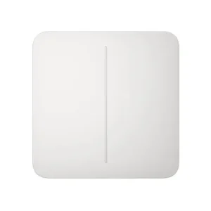 Ajax SoloButton (2-gang) white two-key switch button
