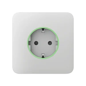 Front panel Ajax SoloCover [type F] for socket Outlet white