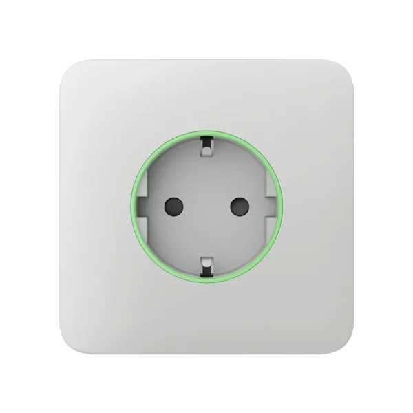 Front panel Ajax SoloCover [type F] for socket Outlet white